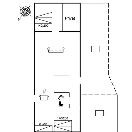 Markvor - 400m From The Sea By Interhome Nedre Lysabild